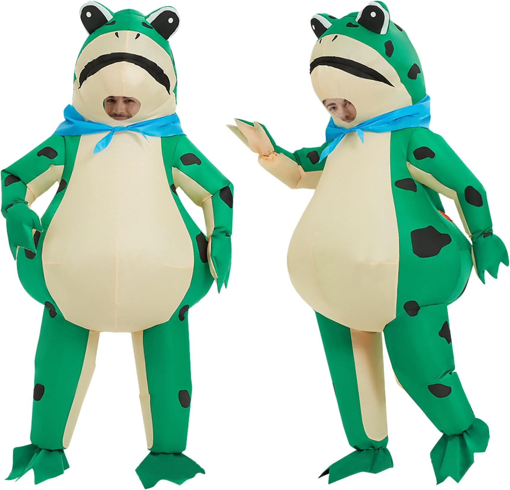 Pekifor Funny Inflatable Frog Costume Blow-up Cosplay Costume for Adult/Birthday/Halloween (Frog)