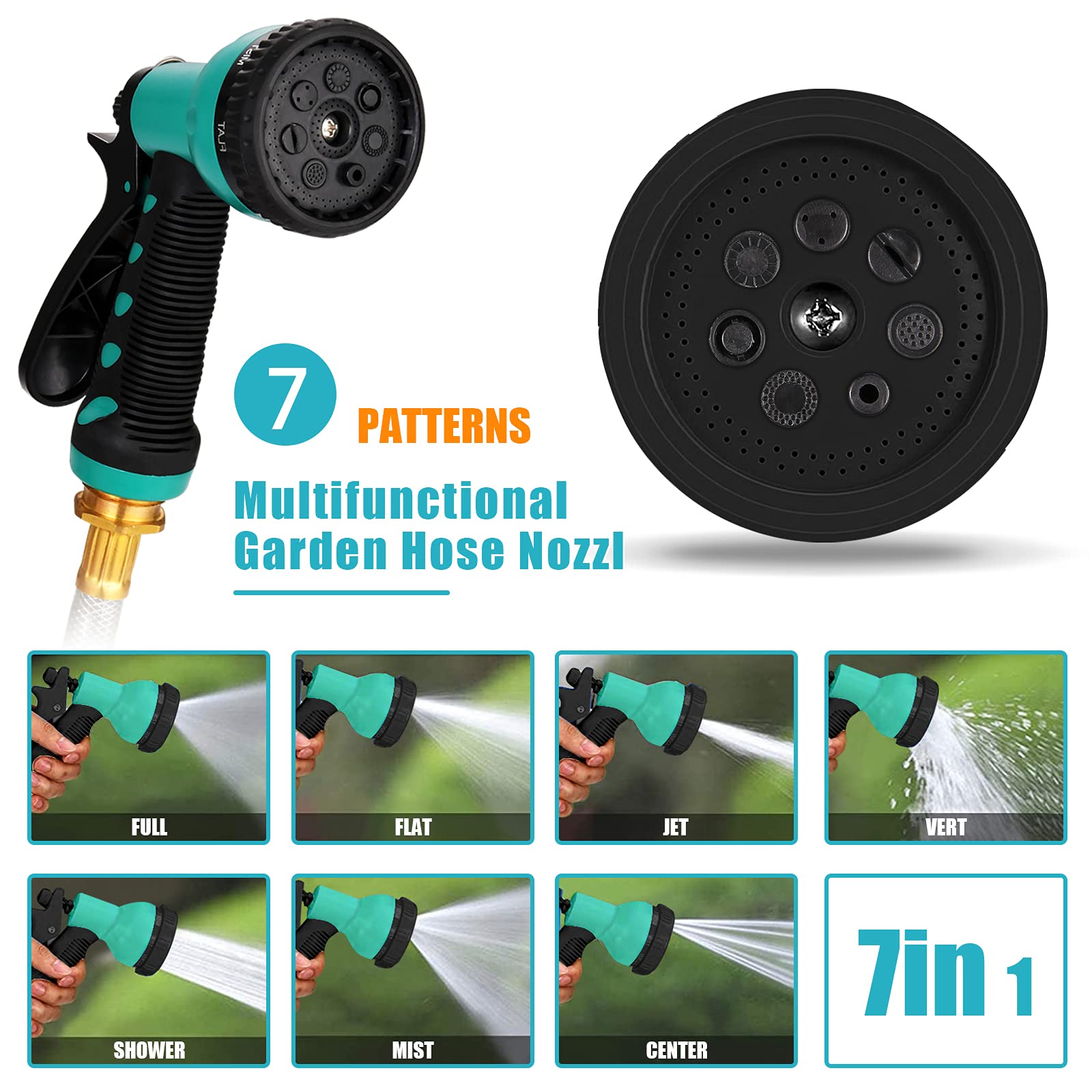 Buy Hose Reel EFFIELER 1/2 "×100 Ft Retractable Garden Hose Reel Wall