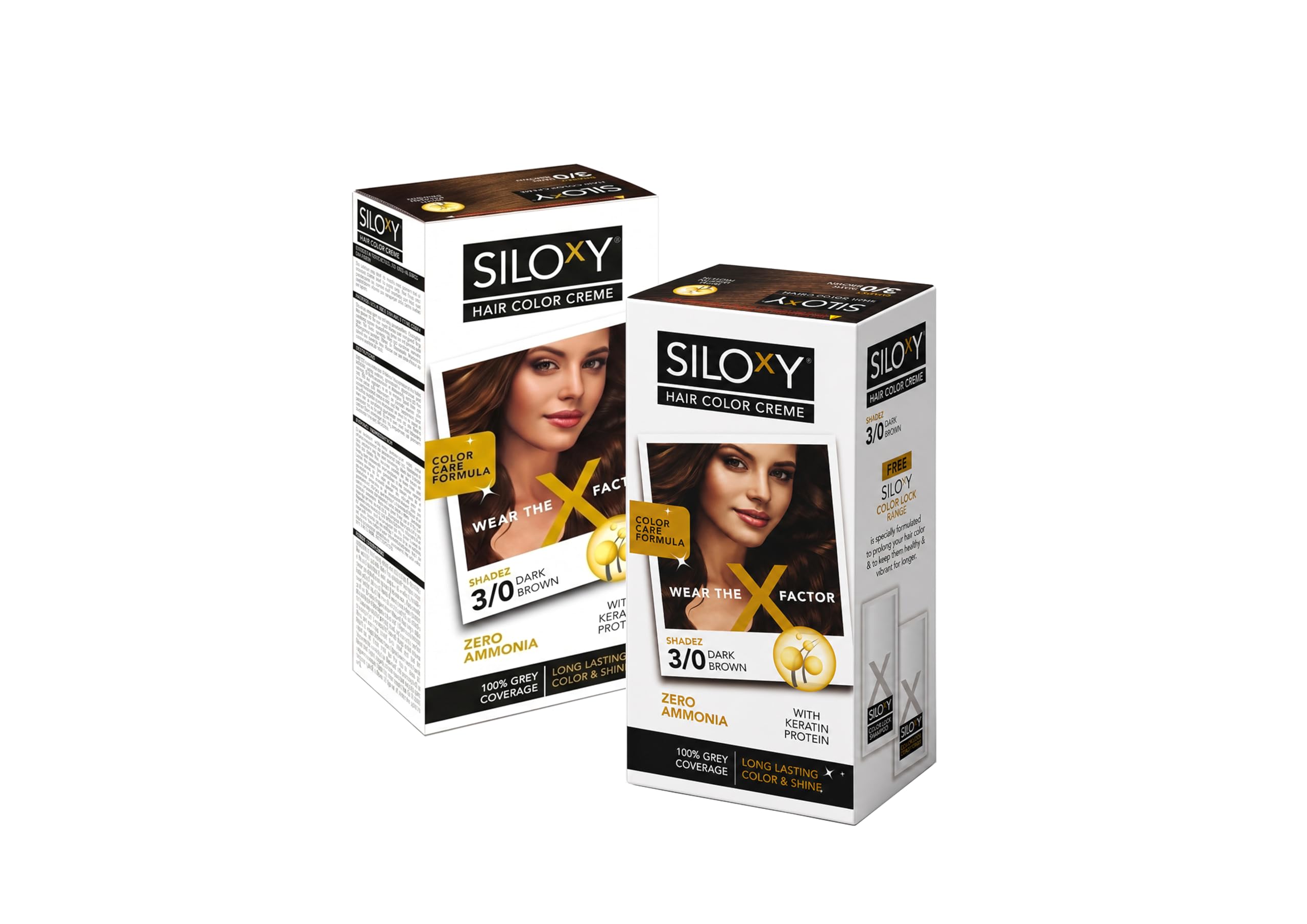 SILOX Y Hair Color Creme Shade 3/0 Dark Brown | Zero Ammonia Hair Dye with Keratin Protein | 100% Grey Coverage, Long Lasting Color & Shine-picture-20