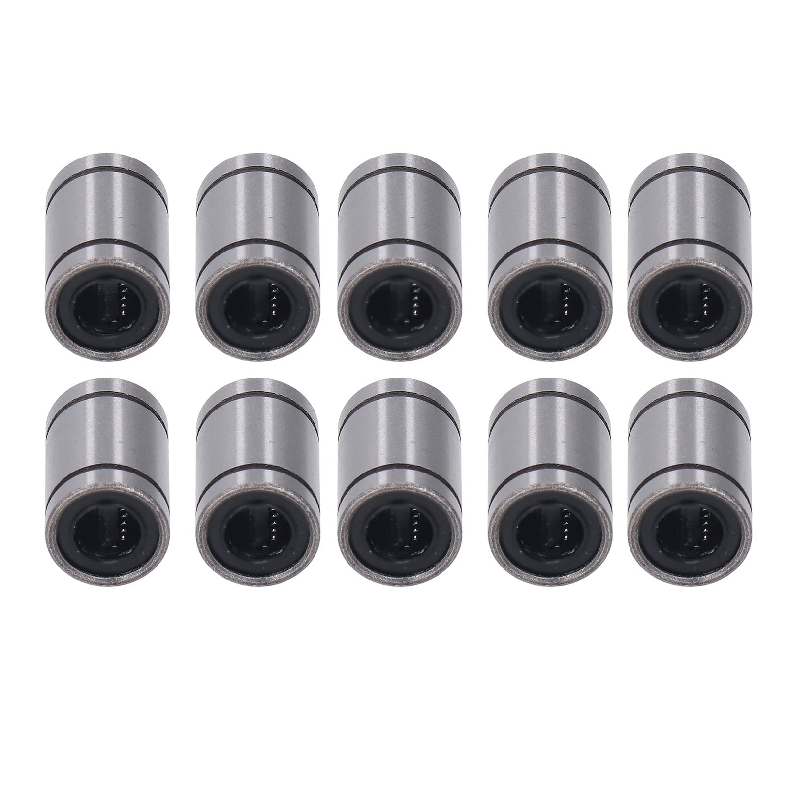 Set of 10 Alloy Steel Linear Linear Motion Ball Bearing, Linear Ball Bearing Ball Bearings Replacement Parts for 3D Printer, CNC Machines, and Electronic Equipment