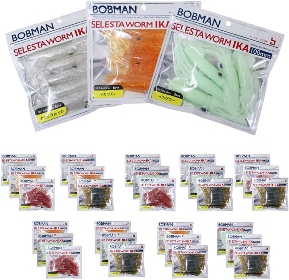 Amazon セレスタワーム イカ 100mm 3個セット イカ型ワーム No 245 販売店アクアビーチ ルアー
