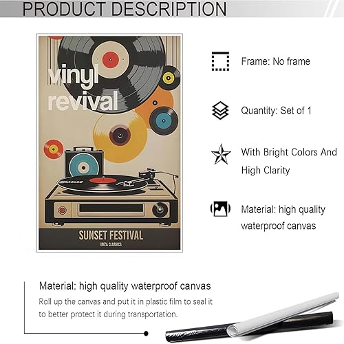 Miniatura 2 de Póster de discos japoneses vintage, discos de música retro, arte de pared, arte moderno de mediados de siglo, vinilo estético, impresiones estéticas