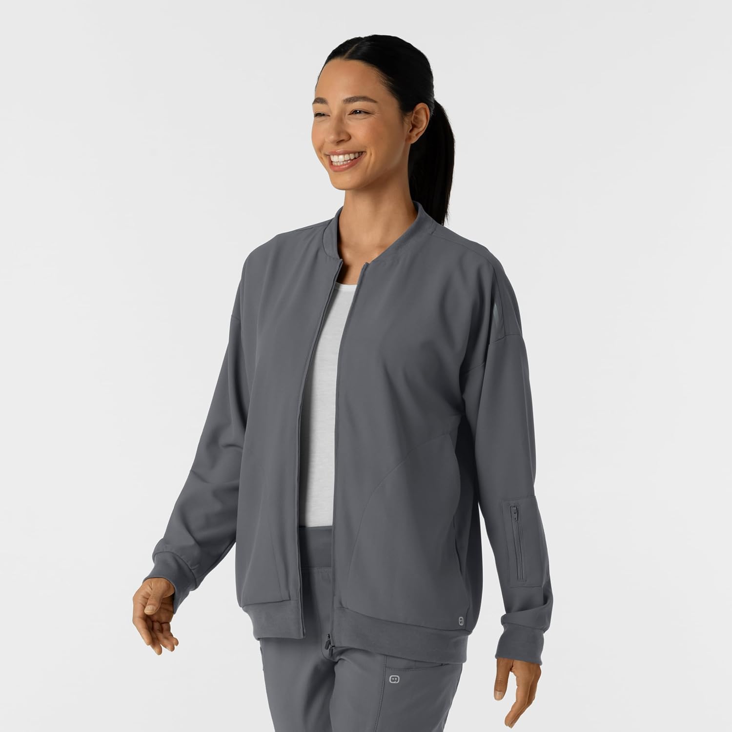 Wink Women's Women's Bomber Scrub Jacket