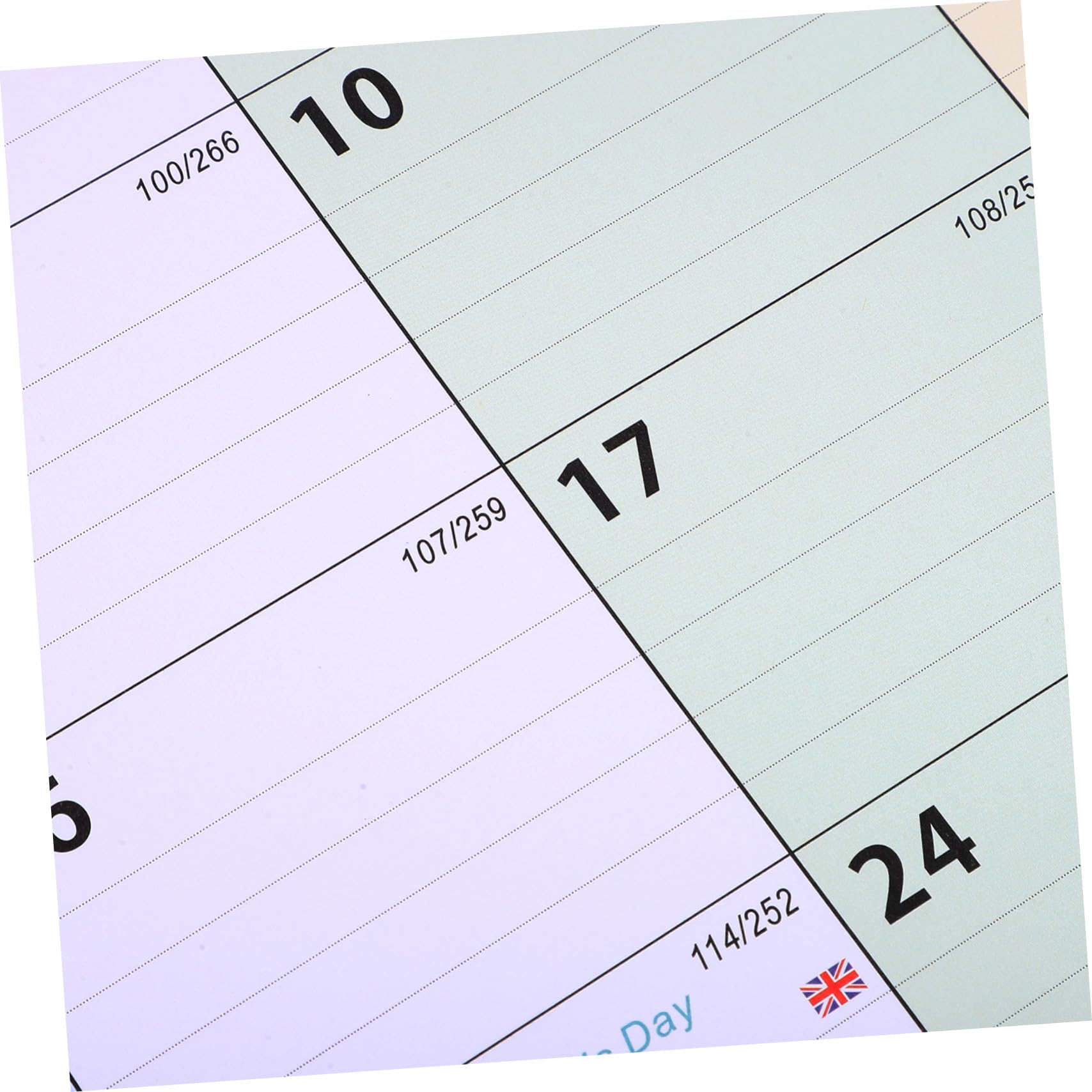 SEWACC 4 Piezas Calendario de pared 2024 calendario mensual de la calendario agenda ingles agenda personal calendarios de mesa calendario mensual para la oficina Papel