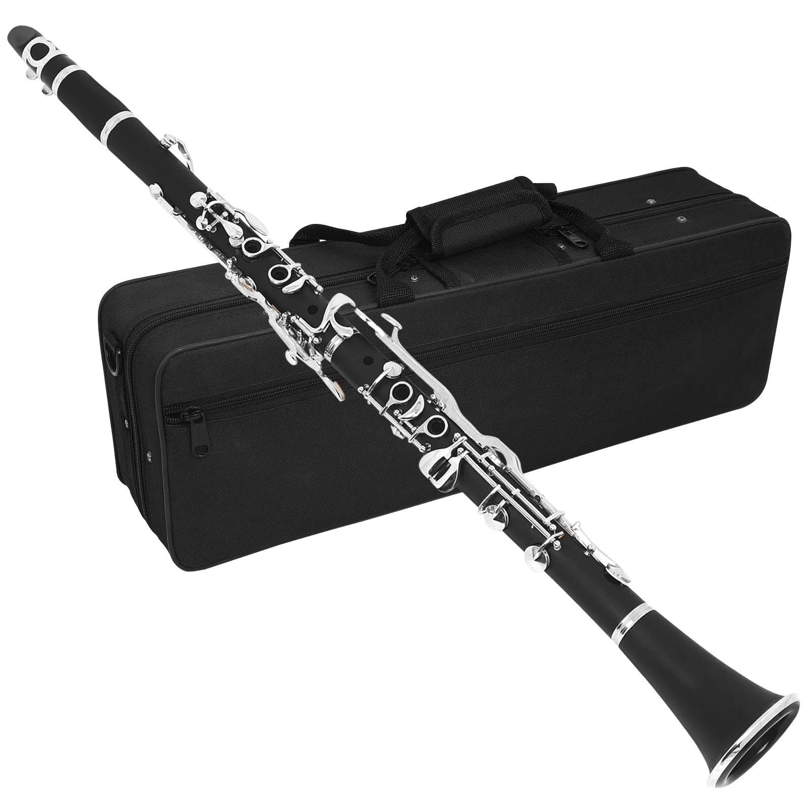 Klarnet Instrumenty Muzyczne G Tone Clarinet 17 Klawiszowe Drewno Bakelitowe Z Trzciną Skrzynkową Dla Muzyków Trwałe