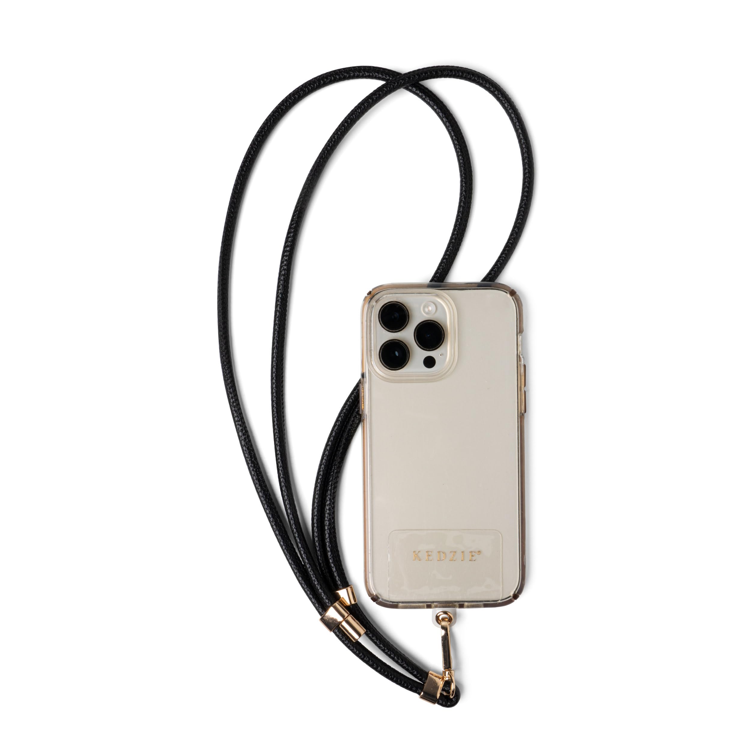 KEDZIE Smartphone Lanyard Set Vegan Leather Universal Phone Lanyard Adjustable Sliders Compatible with Most Smartphones