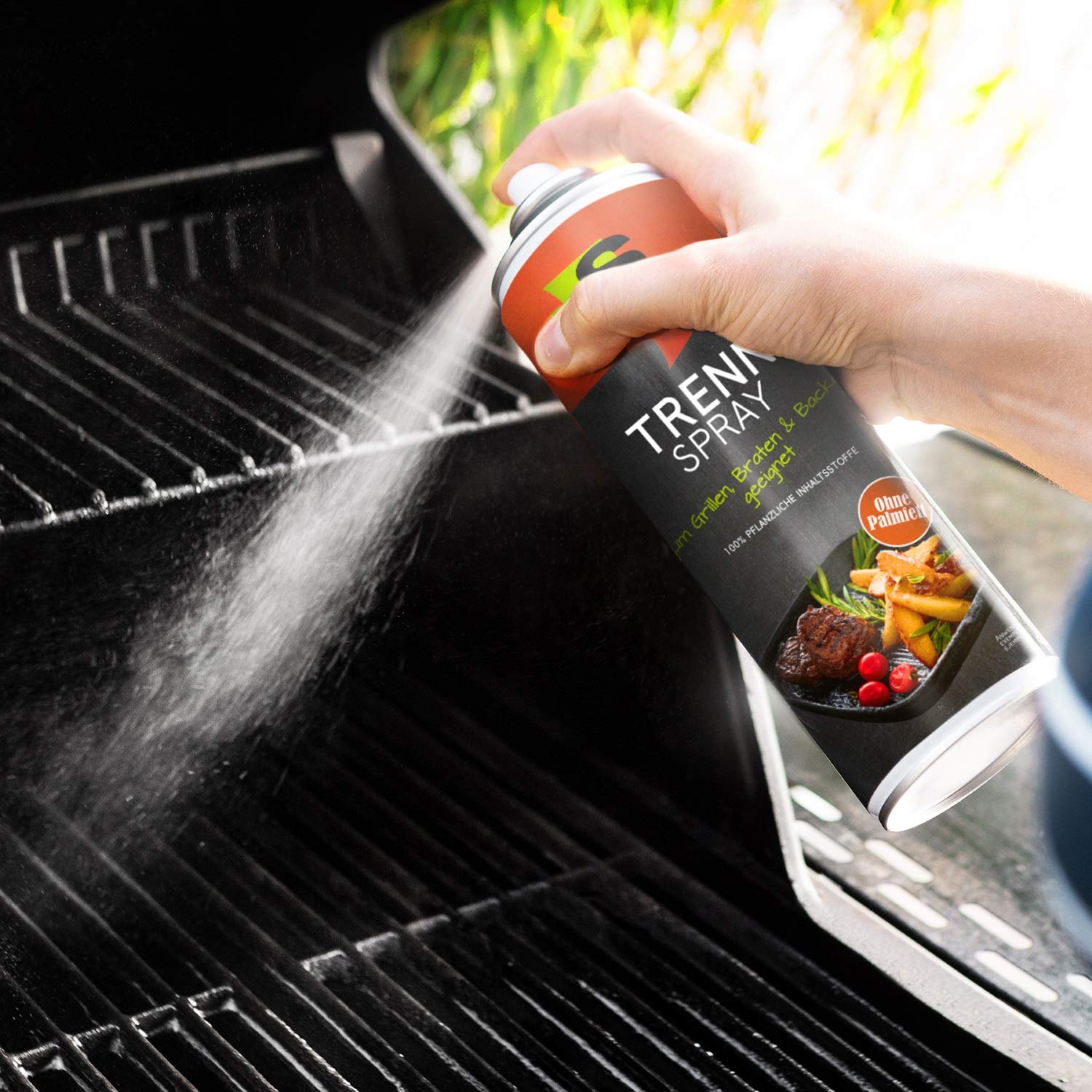 1 x 400ml Spraytive BBQ Trennspray - Zum Grillen, Braten & Backen - Trennfett, Antihaftspray, Non Stick Spray für Weber Grills, Tefal, Plancha Grills, Sandwich Maker