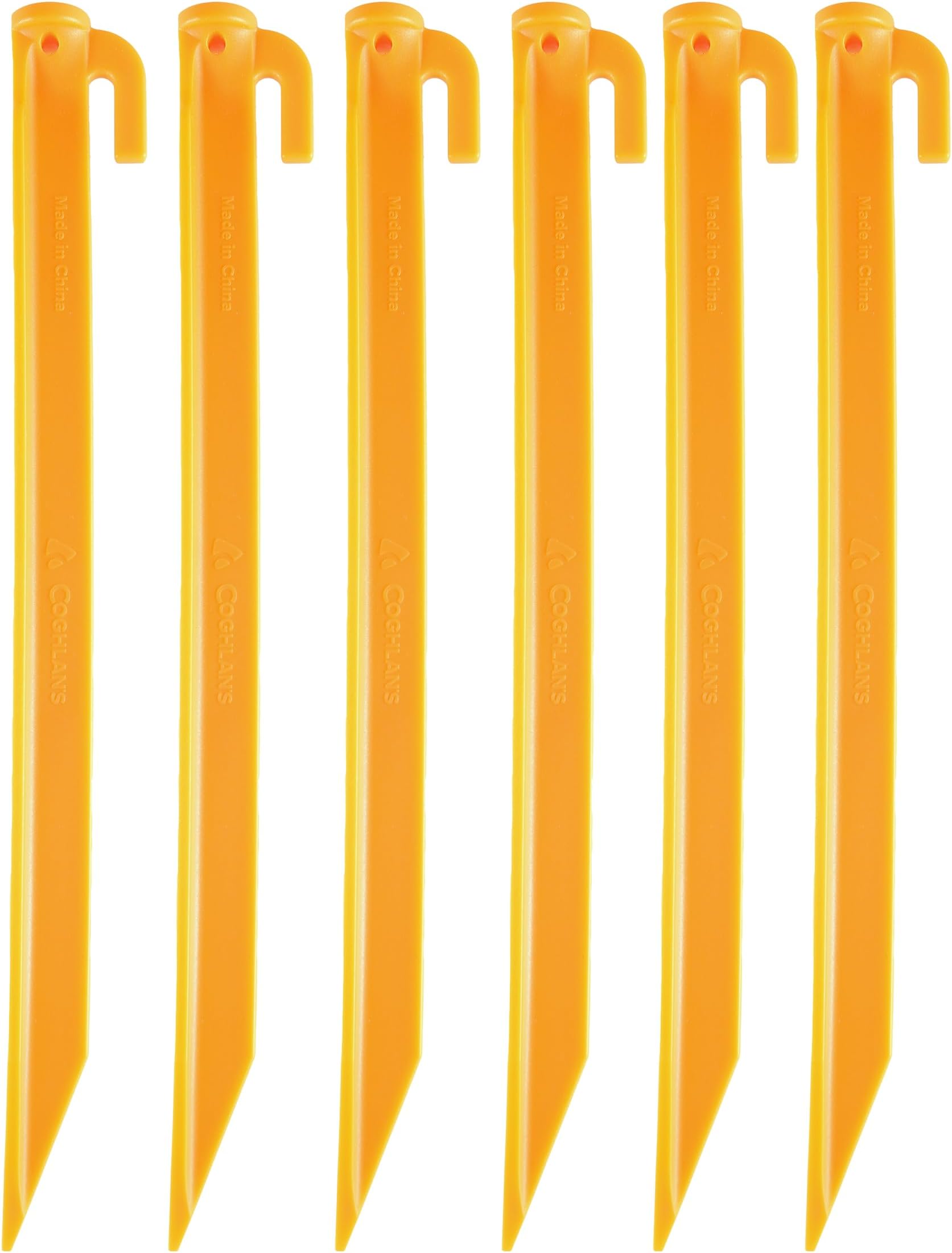 Tent Pegs, Lightweight Durable Plastic Ground and Beach Stakes for Tents, Canopies, Shelters, Tarps