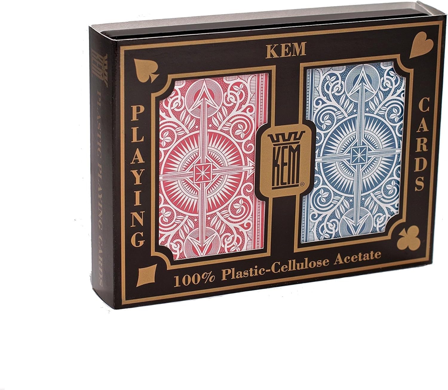 Playing Cards Arrow Red and Blue, Bridge Size- Standard Index Playing Cards (Pack of 2) - 1007086