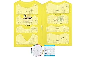 10-Piece T-shirt Ruler Guide Alignment Set