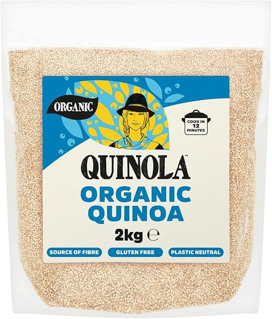 Quinola - Organic Vegan Gluten Free White Quinoa Bulk Pack - 2Kg