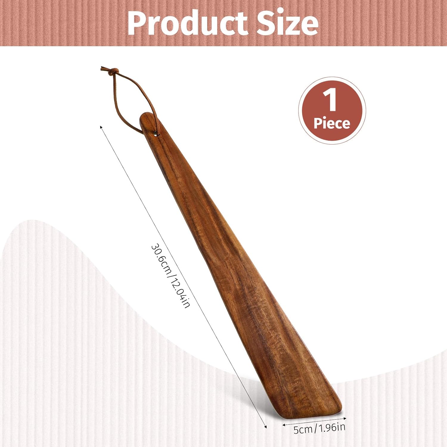 12 Inch Teak Wood Spatula, Washable Reusable Flat Wood Spatula Egg Flipper Practical Wooden Cooking Utensils for Home Kitchen Flipping Scraping Turning - Image 2