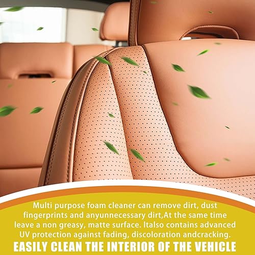 Miniatura 3 de Ganbaro Limpiador interior del automóvil, limpiador interior del automóvil, limpiador de tapicería de automóvil, rociador de espuma para automóvil,