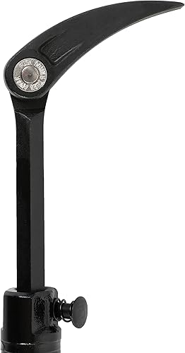 Miniatura 4 de ARES Barra de palanca de indexación extensible de 46000 a 13.3 pulgadas a 18.5 pulgadas, cabezal de ángulo ajustable de 14 posiciones, acero al