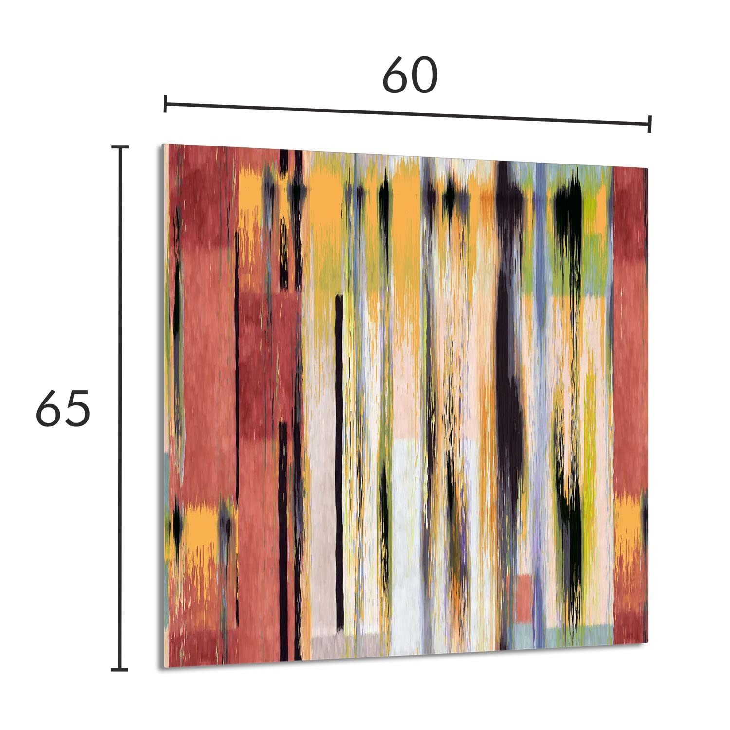 Szklany panel ochronny do kuchni Lacobel, szklana płyta ochronna na kuchenkę, 60x65 cm, szklana deska do krojenia, ochrona przed rozpryskiwaniem, uniwersalna, KOLOROWA