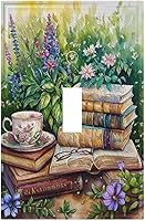 Vista 170 de Cubiertas Decorativas de Arte para Interruptores de Luz, Hojas de Otoño, Placa de Pared de Palanca Individual, Cubierta Decorativa de Interruptor