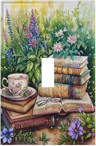 Miniatura 170 de Cubiertas Decorativas de Arte para Interruptores de Luz, Hojas de Otoño, Placa de Pared de Palanca Individual, Cubierta Decorativa de Interruptor,