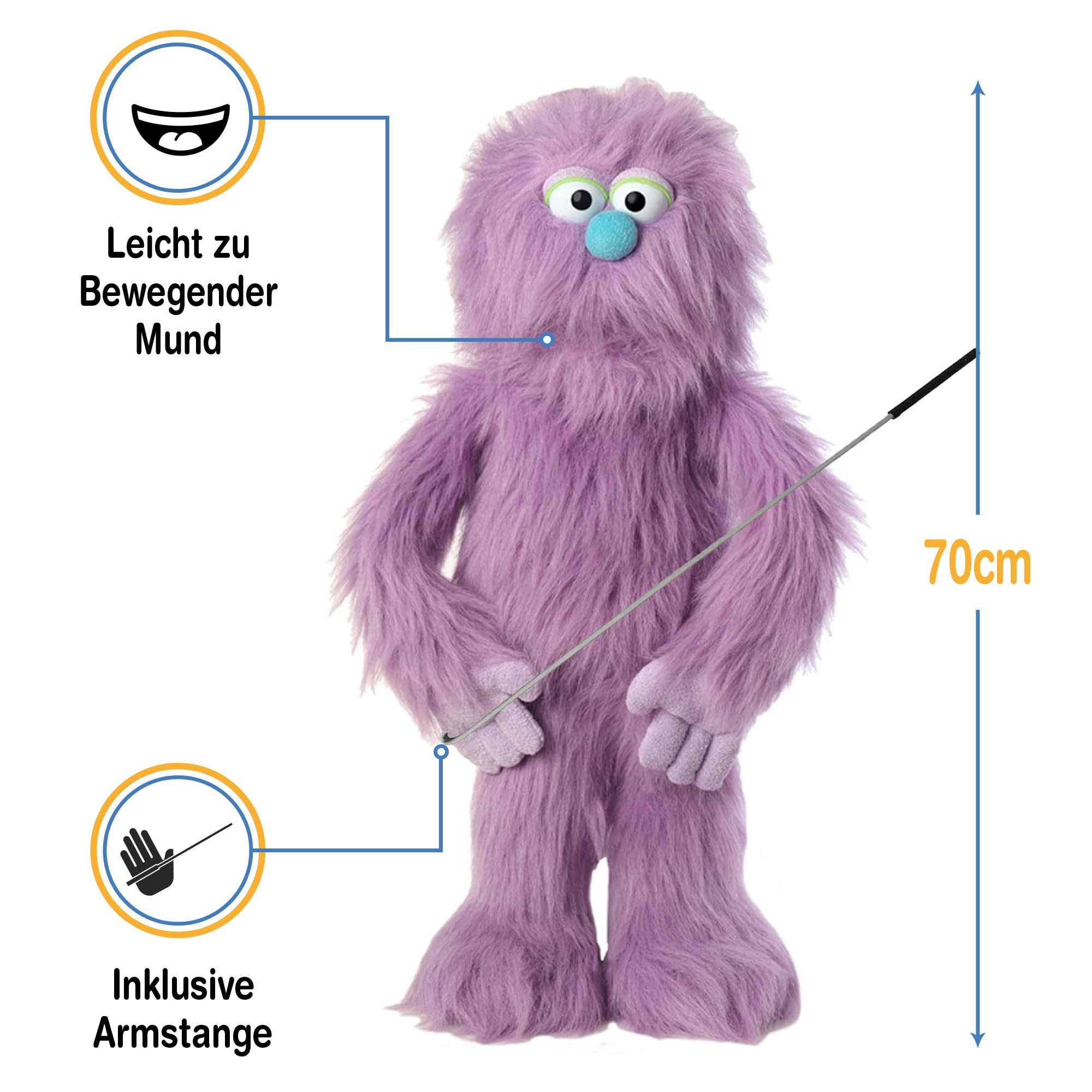 30 Monster (Purple) by Silly Puppets