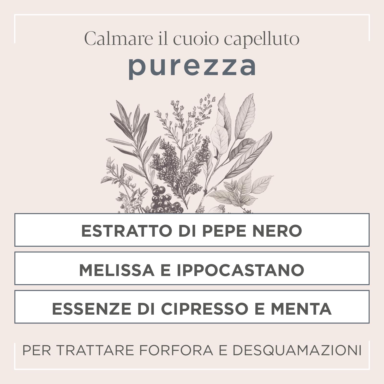 Actyva - Purezza Shampoo, Antiforfora ad Azione Esfoliante e Purificante del Cuoio Capelluto, a base di Pepe Nero e Tè Verde - 500 ml