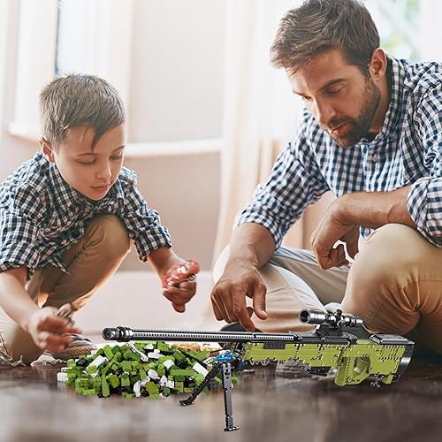 Miniatura 5 de Juego de bloques de construcción de juguete de pistola de 1628 piezas, 11 AWM, juguetes de construcción para niños de 8 a 12 años, recuerdos de