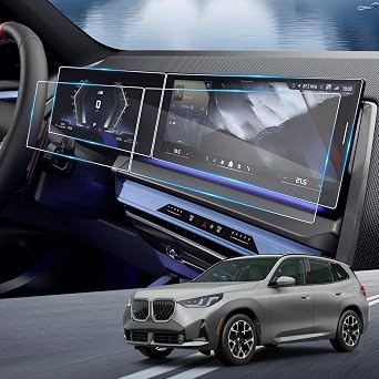 2026 BMW X3 Screen Protector Compatible with BMW X3 30/X3 M50 xDrive 12.3" Instrument Cluster Screen Cover& 14.9" Infotainment Touchscreen Display Screen Saver 2026 BMW X3 Accessories Nano Film 4 Pack