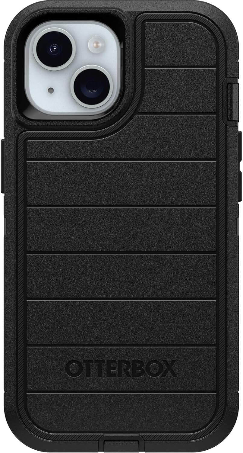 OtterBox iPhone 15, iPhone 14, and iPhone 13 Defender Series Pro Case - Black, screenless, Rugged & Durable, with Port Protection, Includes Holster Clip Kickstand - Image 3
