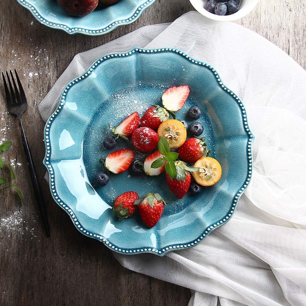 Assiette en céramique style américain pour vos salades