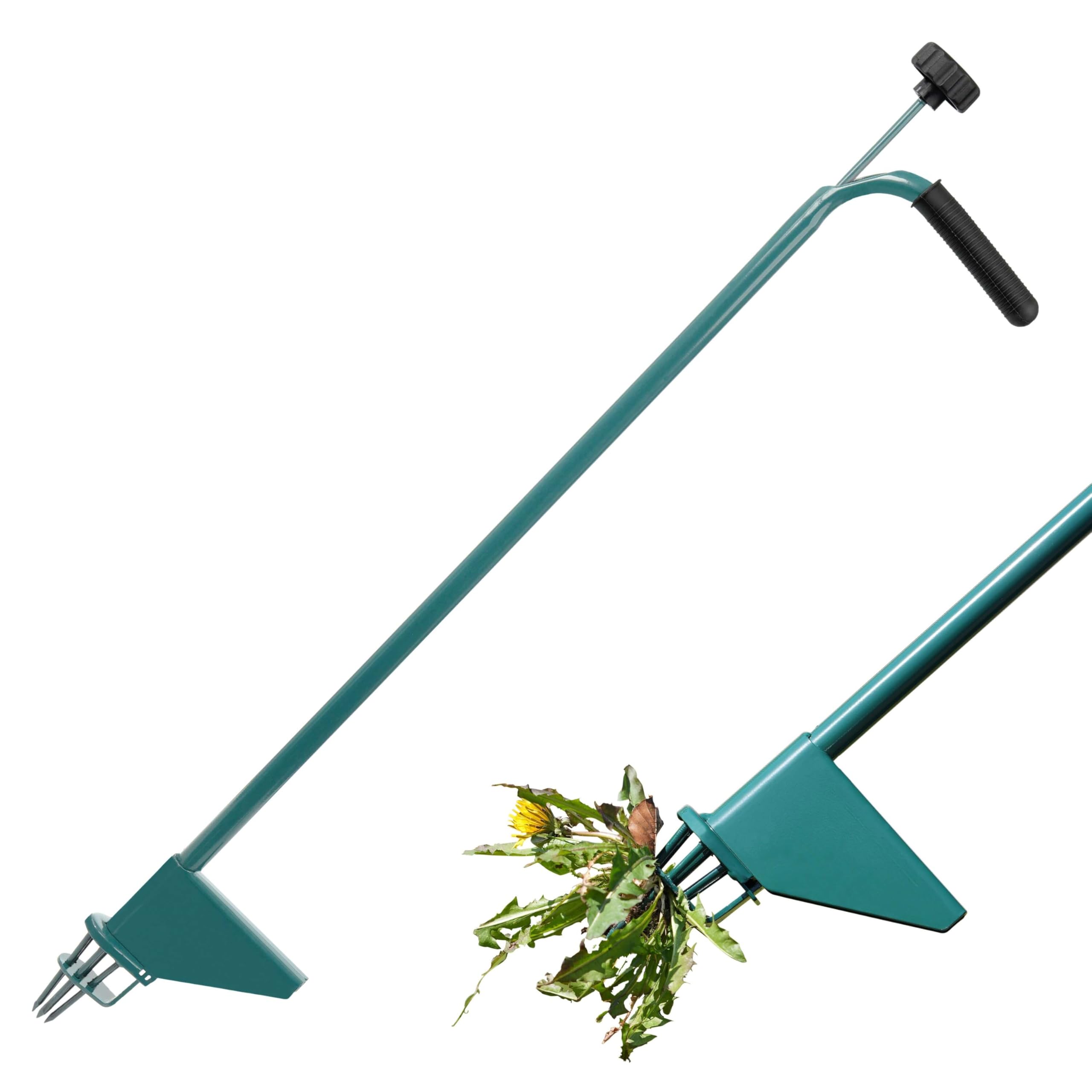 Manual Weeding Tool Steel Garden Hand Puller | Multifunctional Weed Remover For Dandelions Thistles Crabgrass | Ergonomic Handle | Heavy Duty Wear-Resistant | 1 Piece