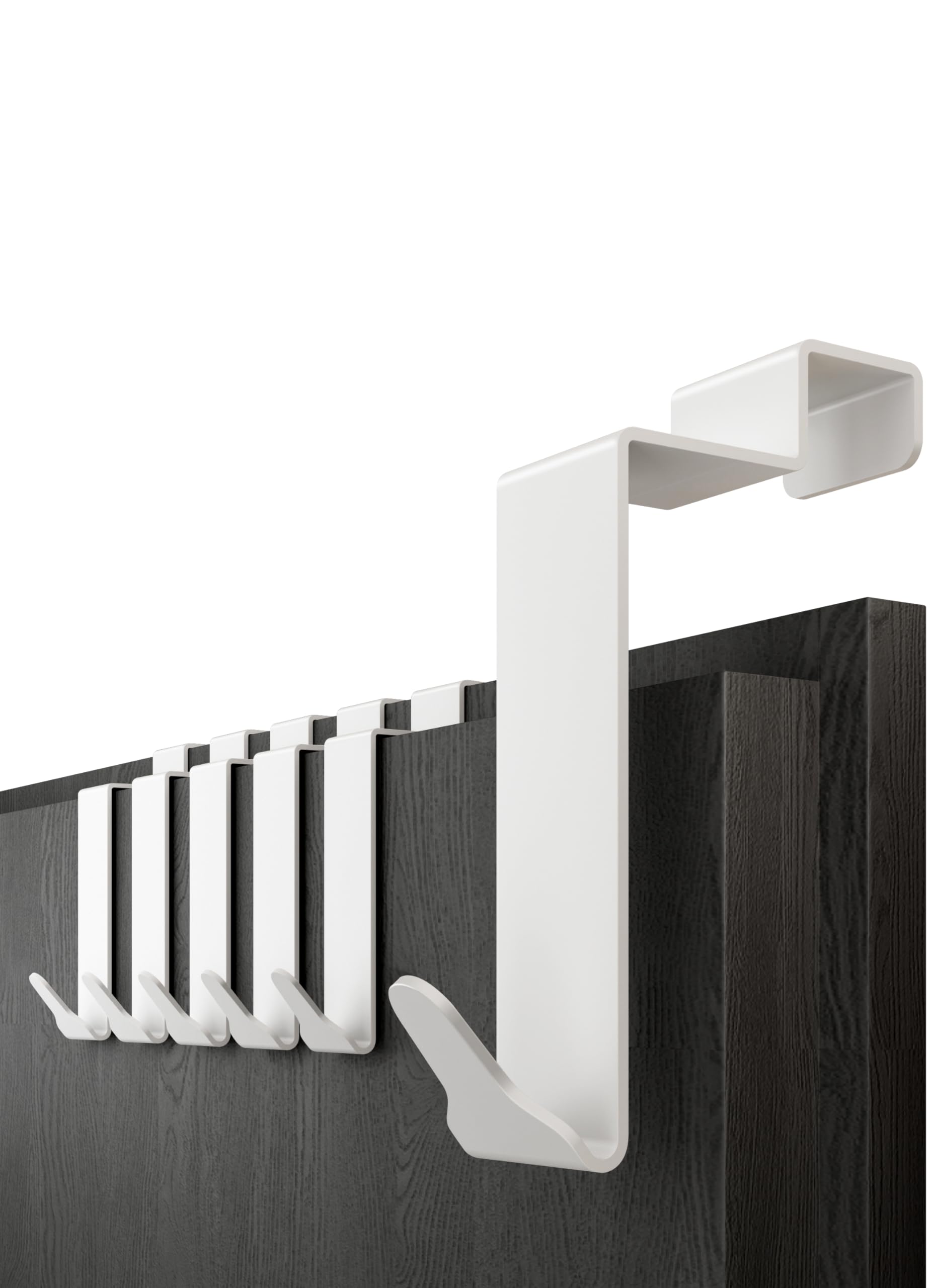 4x Türhaken Zum Einhängen - Kleiderhaken Für Innentüren Bis 20kg Belastung