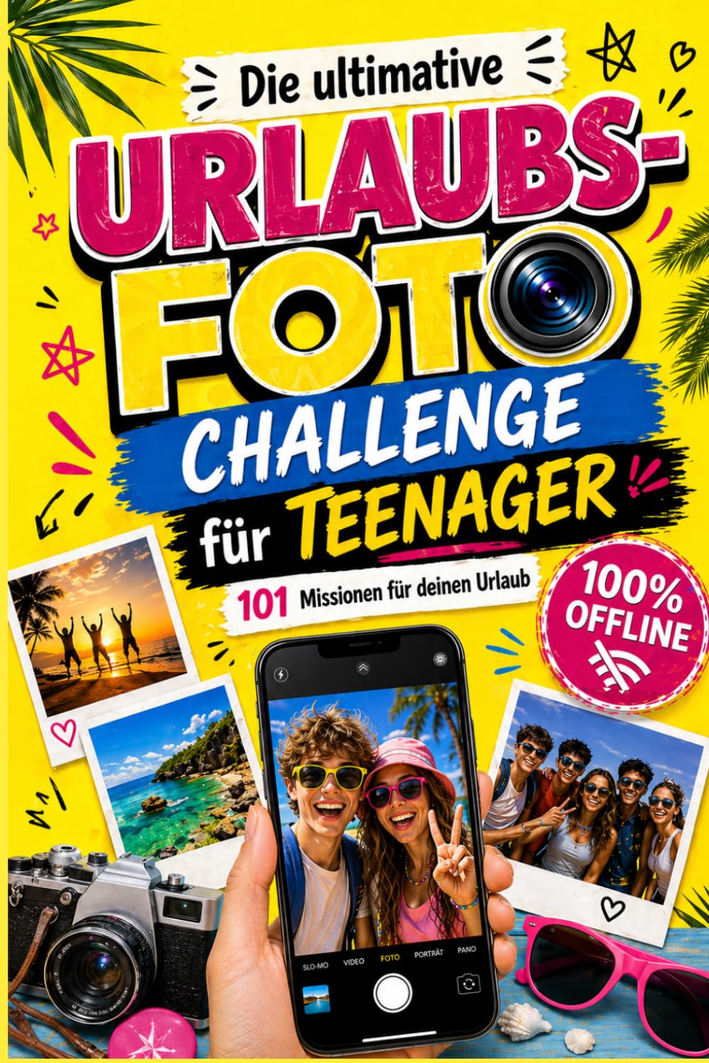 Die ultimative Urlaubs-Foto Challenge für Teenager: 101 Missionen für deinen Urlaub - 100% Offline. Mehr Spaß, mehr Abenteuer, 0% Langeweile I Perfektes Reisegeschenk