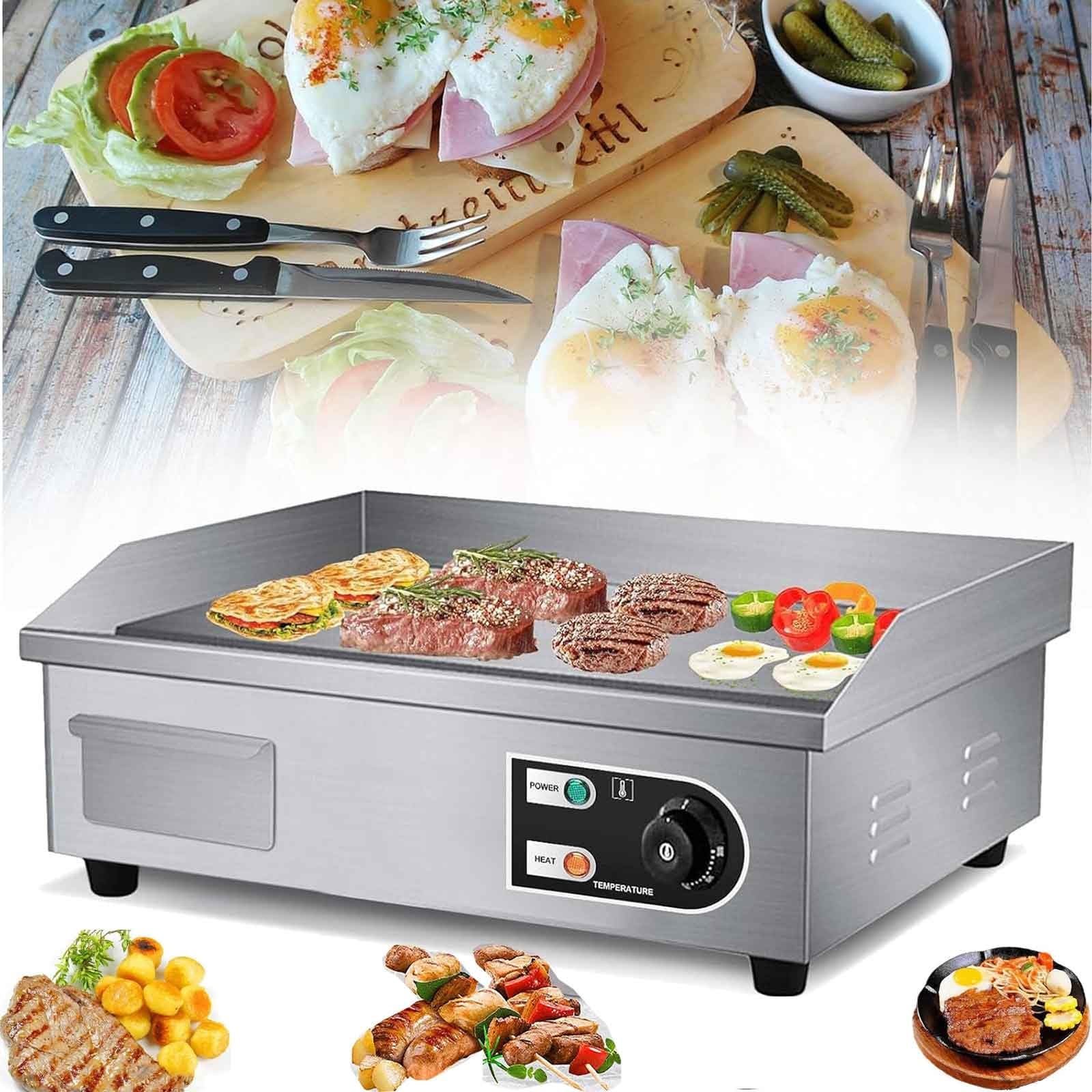 Plaque de cuisson électrique double pour préparer de grandes quantités de nourriture