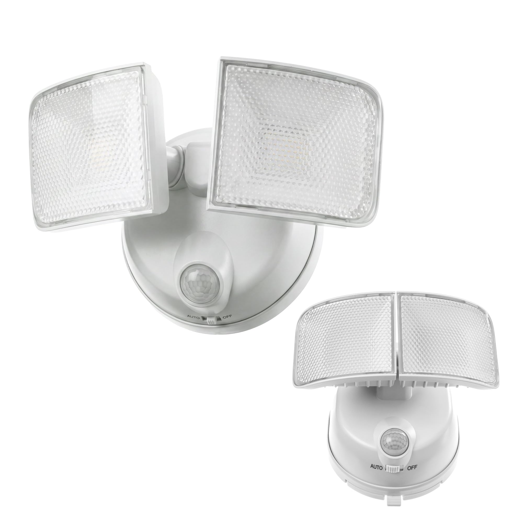 Home Zone Luz de sensor de movimiento de seguridad, funciona con pilas, luz LED de 5000 K, sin cableado, color blanco (paquete de 2)