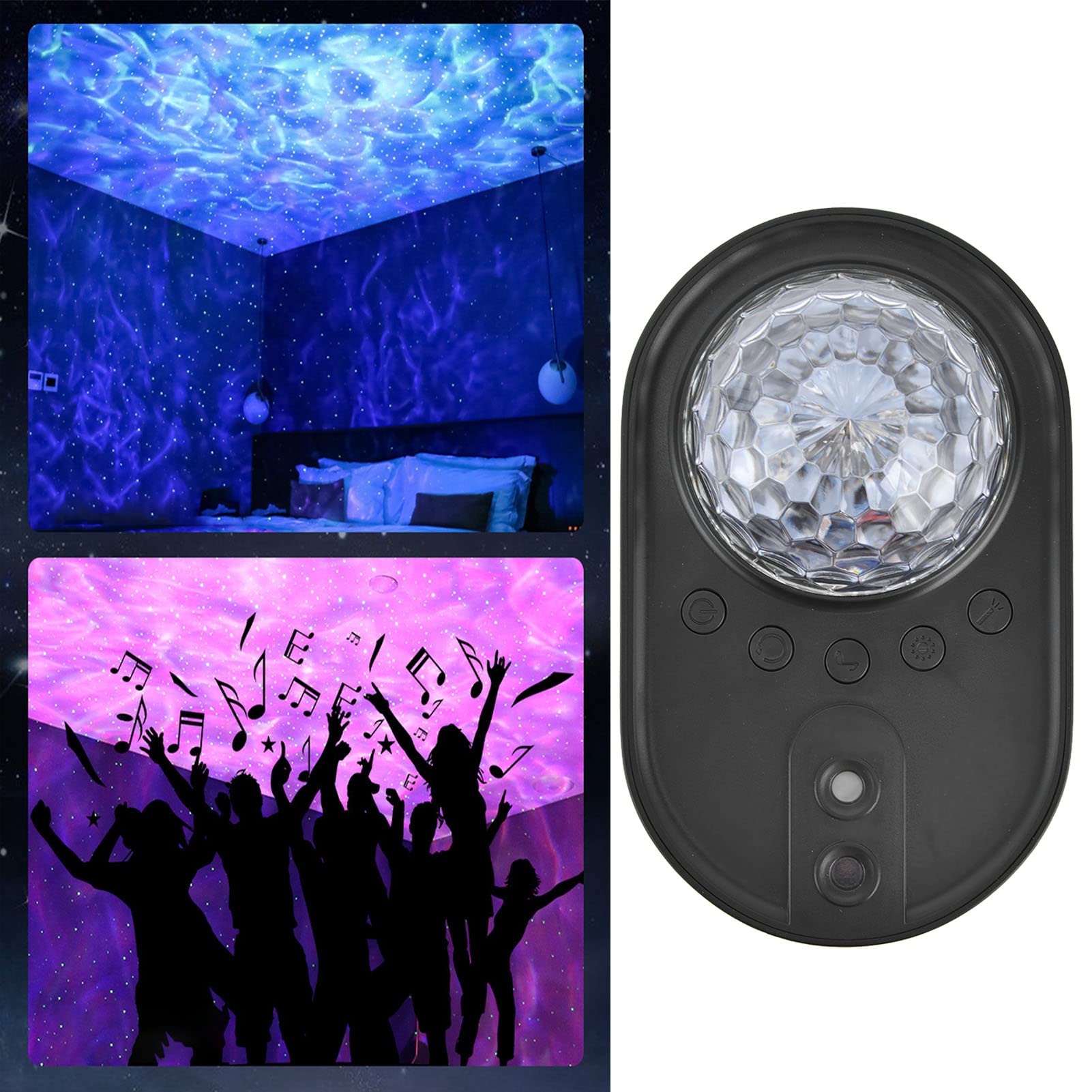 SYH&AQYE Proyector de estrellas, Galaxy Light Starlight Projector, Temporizador remoto Techo Estrellas Lámpara Luz nocturna para niños Adultos Dormitorio Luz, Luces de habitación LED(Negro)