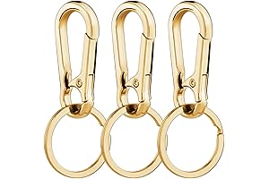 Key Ring with Metal Key Clips for Home, Car, or Key Organizer