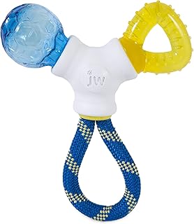 JW Pet Connects 3-in-1 Teething Chew Toy for Puppies