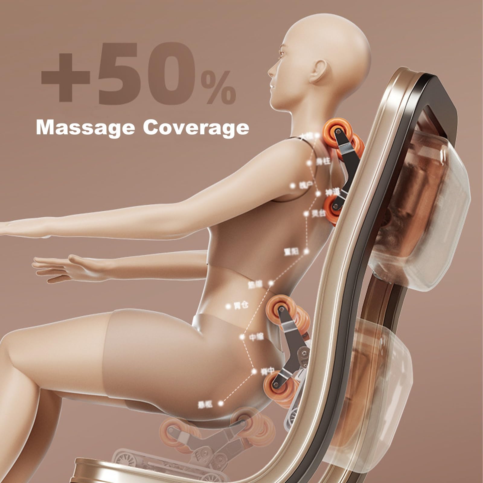 Poltrona Massaggiante 4D Con Binario SL E Airbag Per Tutto Il Corpo, Adatta Per Ambienti Domestici E Uffici.