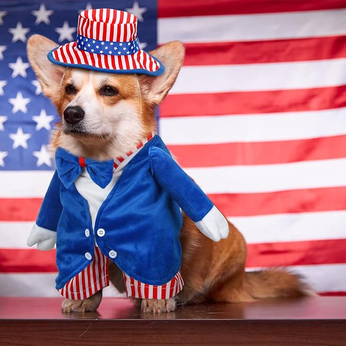 Disfraz para Perro Huhumy 4 de Julio Bandera Americana Talla S miniatura 5