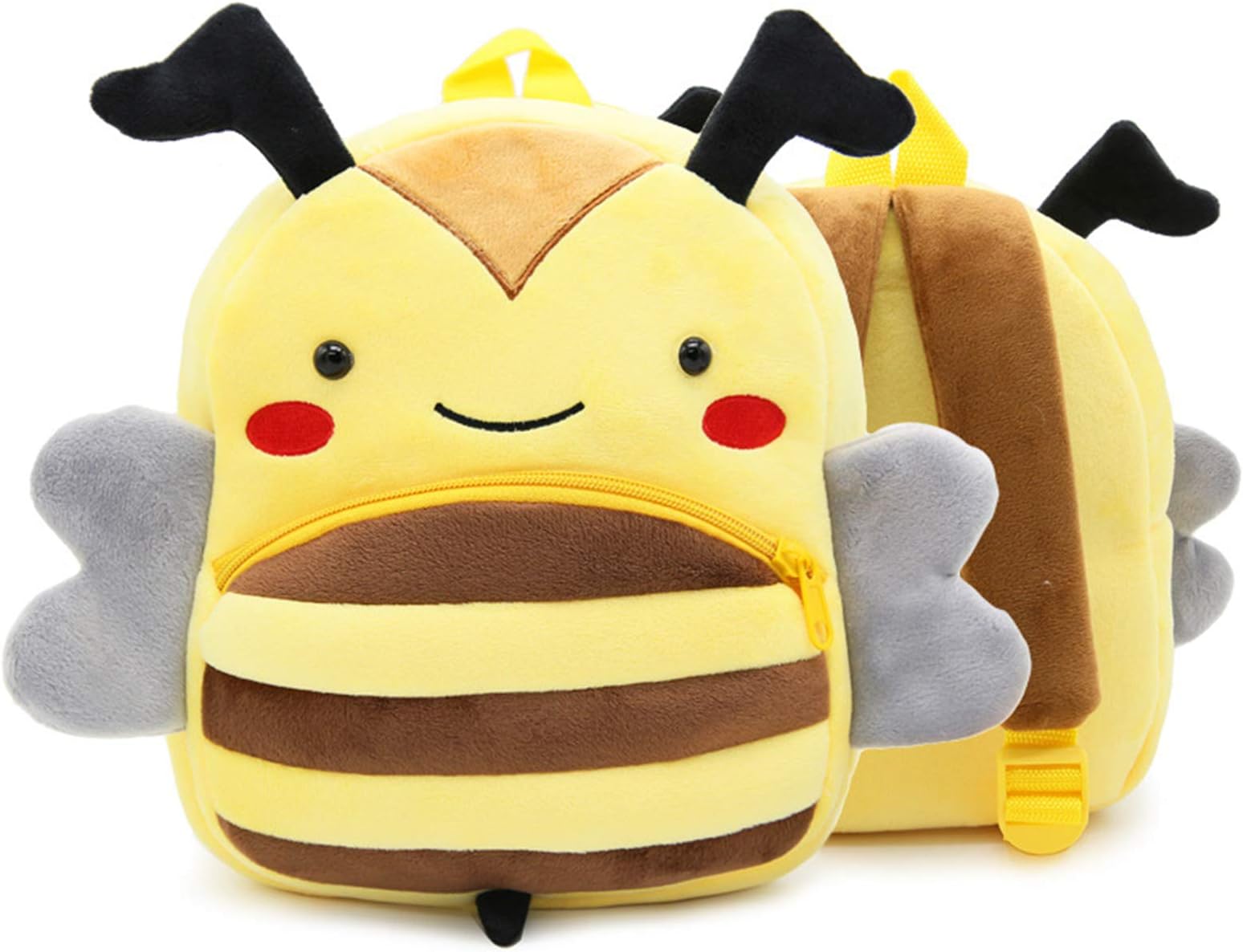 Mini Backpack Cute Animal School Bag Plush Preschool Bag (Little bee)