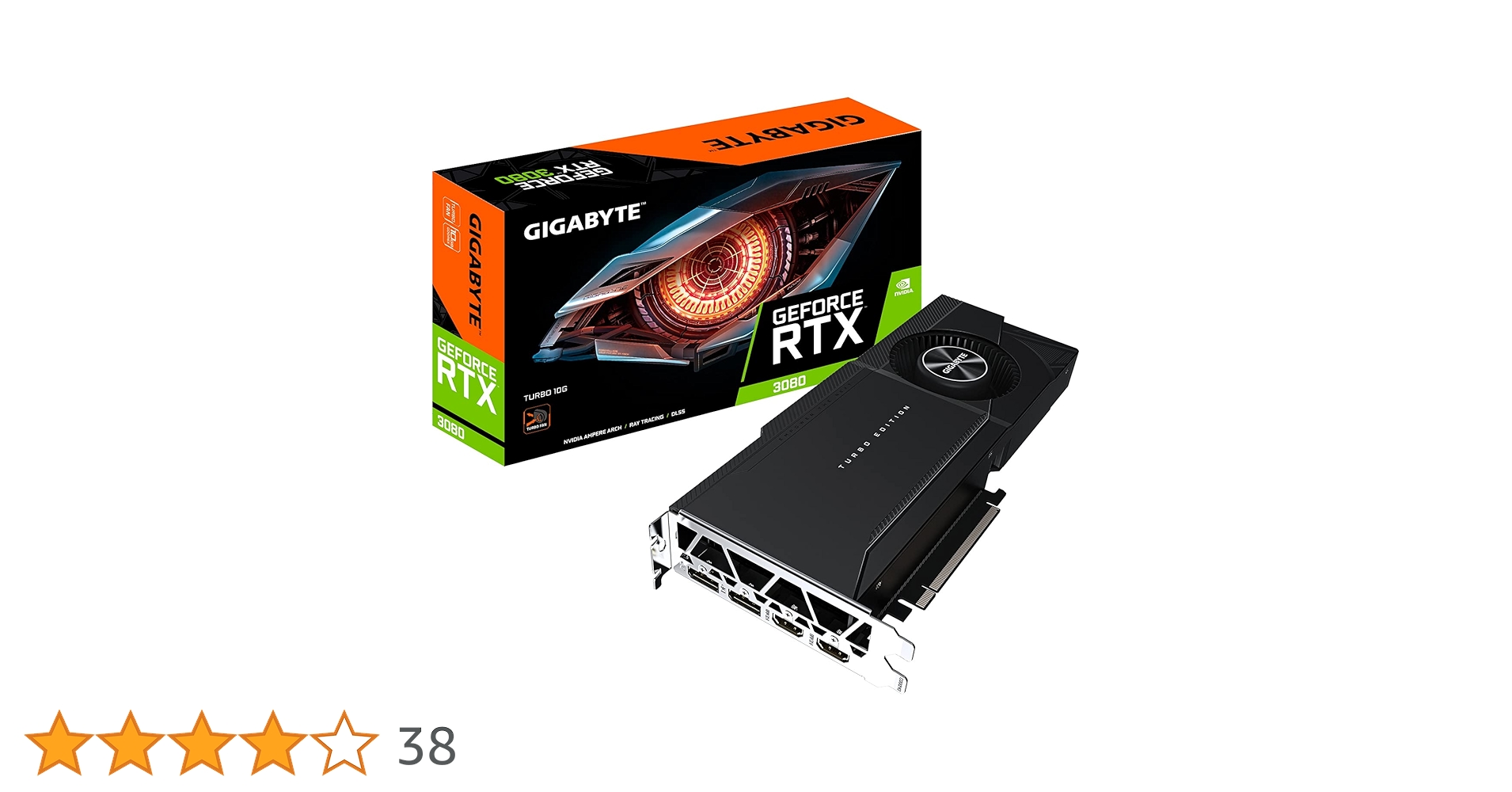 Amazon | Gigabyte GV-N3080TURBO-10GD GeForce RTX 3080 Turbo