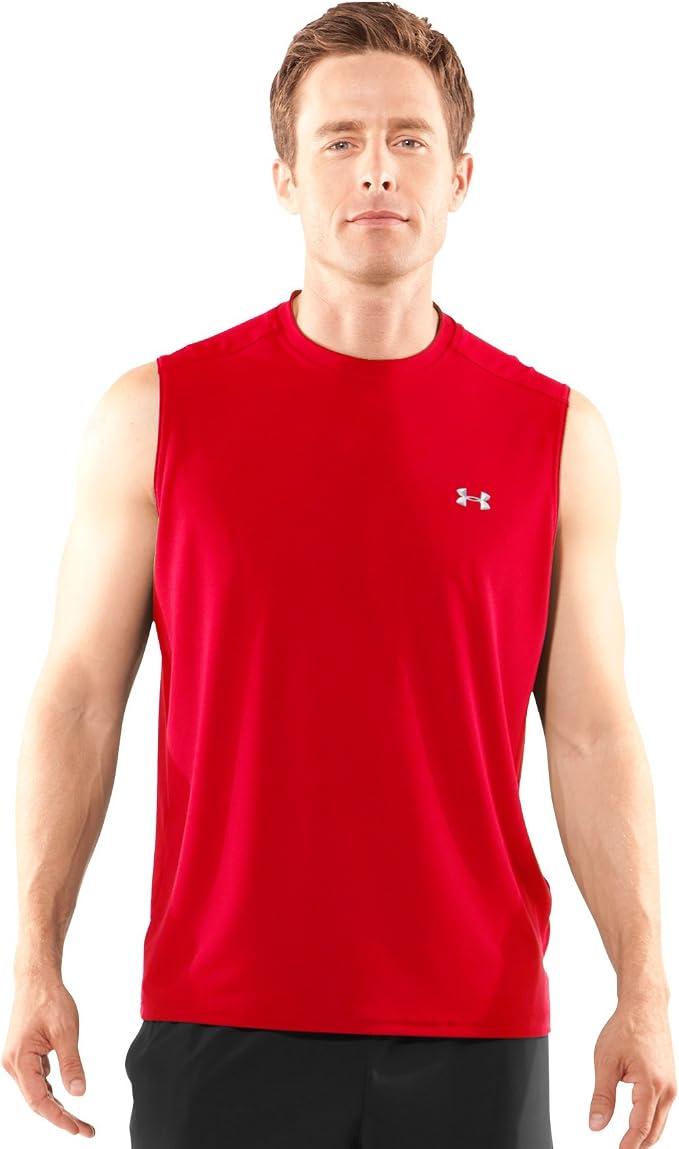 Amazon.com: Under Armour TNP - Camiseta sin mangas para hombre (talla L),  color rojo : Ropa, Zapatos y Joyería
