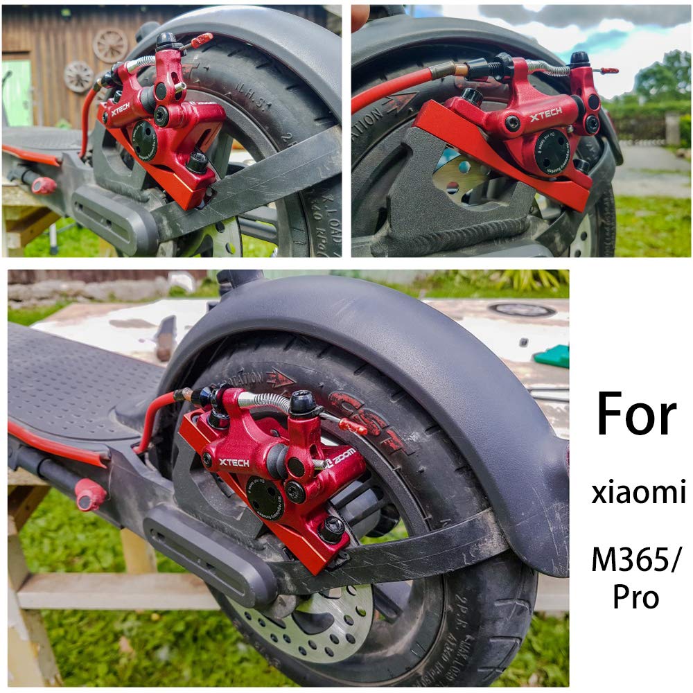 Compatibile con M365/Pro (disco non incluso) Freno a disco idraulico per scooter Pinze posteriori Freno idraulico per scooter Linea di forgiatura integrata Accessorio per scooter per freni a disco