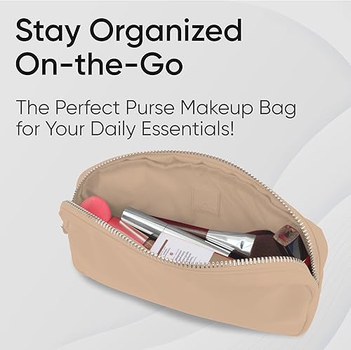 Miniatura 3 de DANCOUR Bolsa de maquillaje grande de viaje para mujer, bolsa de maquillaje rosa, bolsa de maquillaje grande, bolsa de maquillaje pequeña,