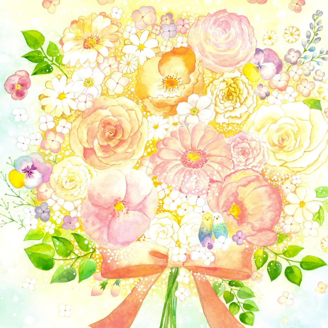 Amazon.co.jp: 絵画 花束 黄色 「光 ～hikari～」 花の絵 風水 玄関