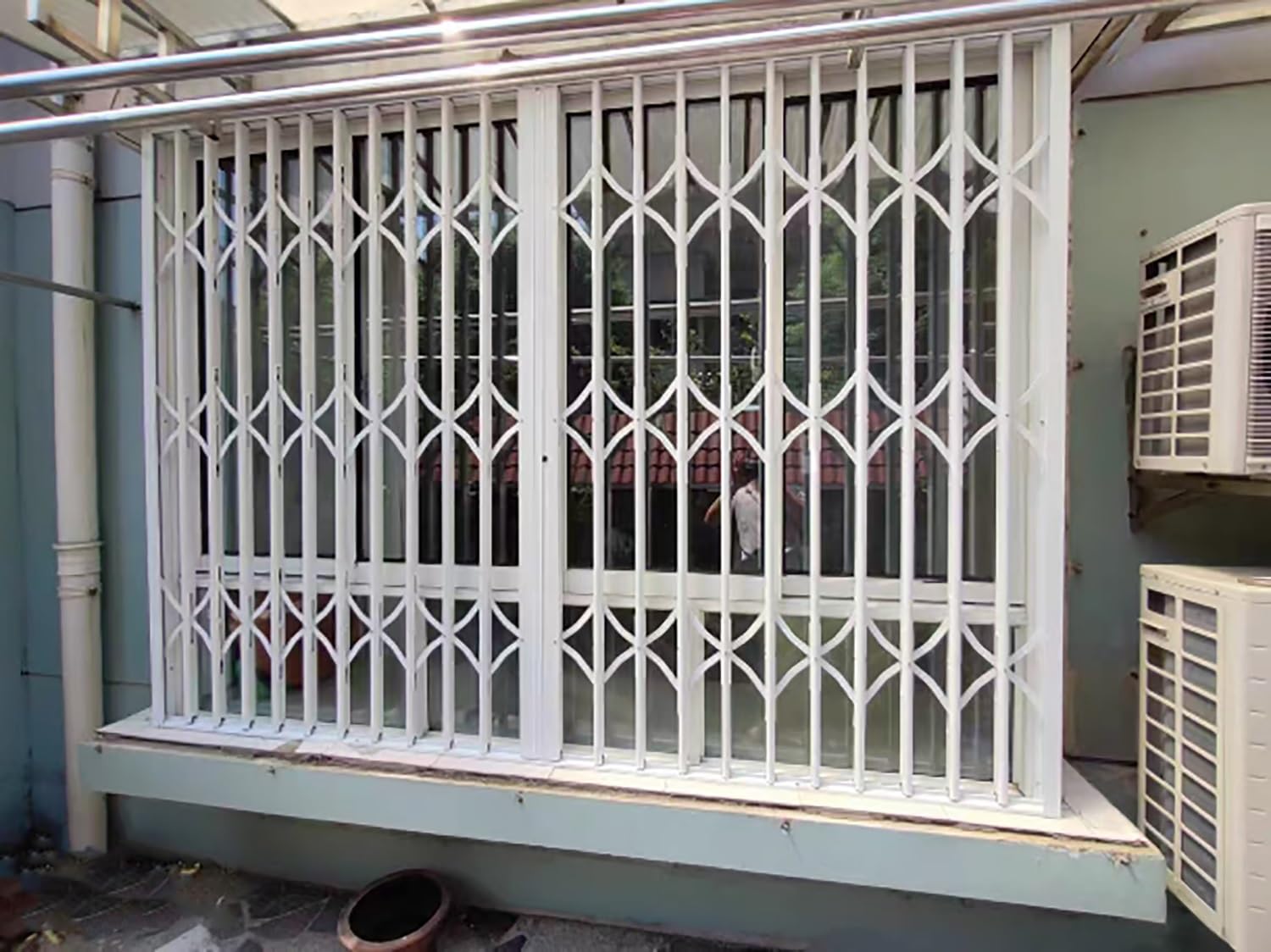 Grille de sécurité télescopique - Grille de fenêtre Robuste Anti-Chute, idéale pour la sécurité de la Porte d'entrée, Protection optimale pour Les Enfants et Les Animaux domestiques