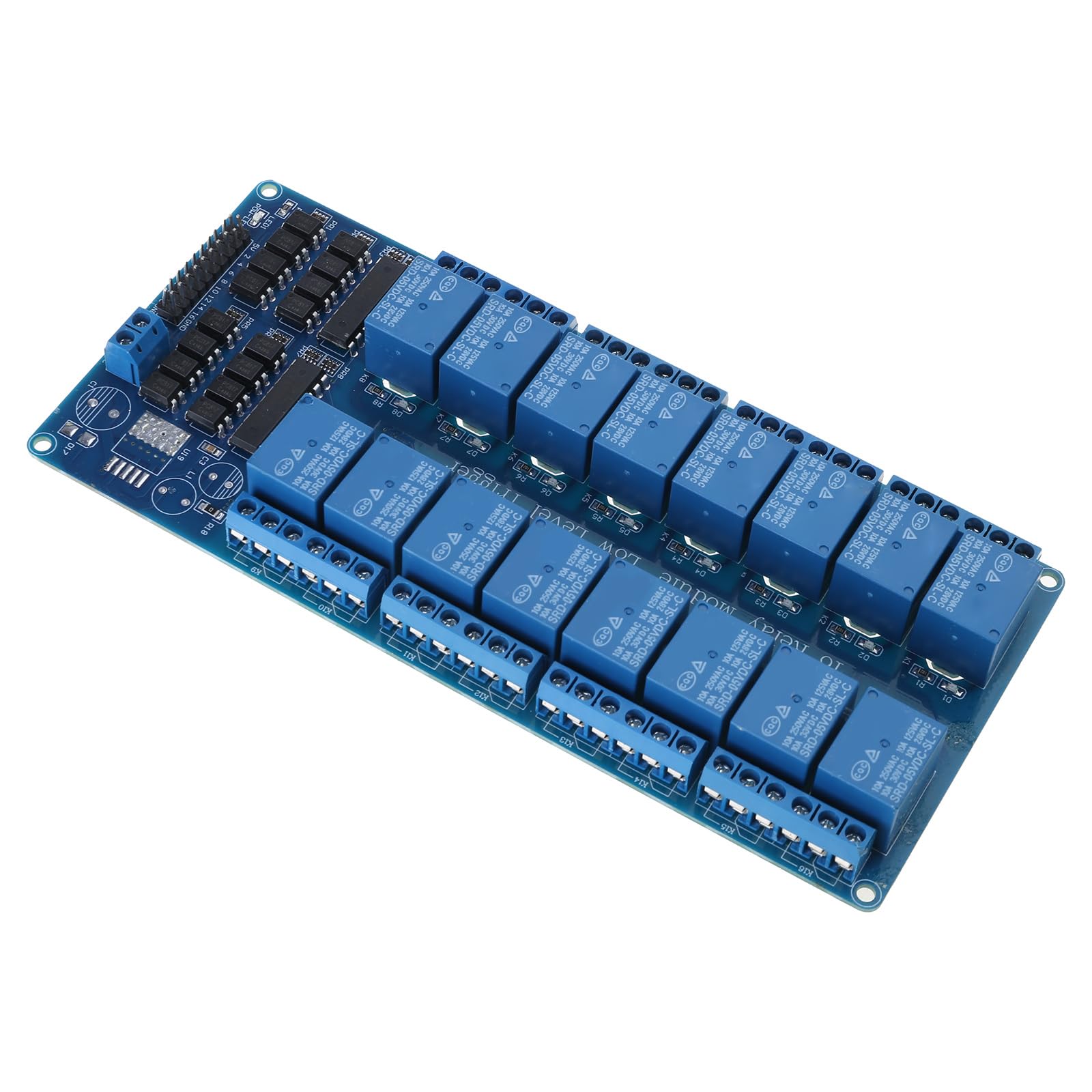 Modulo relè da 16 K, interfaccia microcontrollore, relè di potenza con scheda modulo optoaccoppiatore, domotica