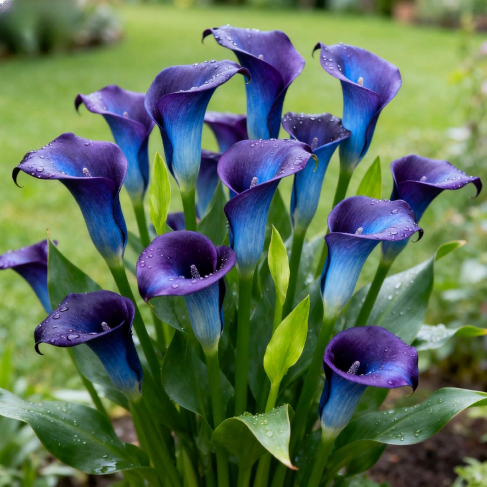 Perennial Calla Lily Bulbs, Easy to Maintain ＆ Easily Pollinated - Grow in Beds, Borders ＆ Patio Pots, Excellent Display-2 Bulbs-F