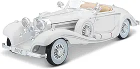 1936 Mercedes Benz 500K Typ Spe 1/18 Maisto Branco