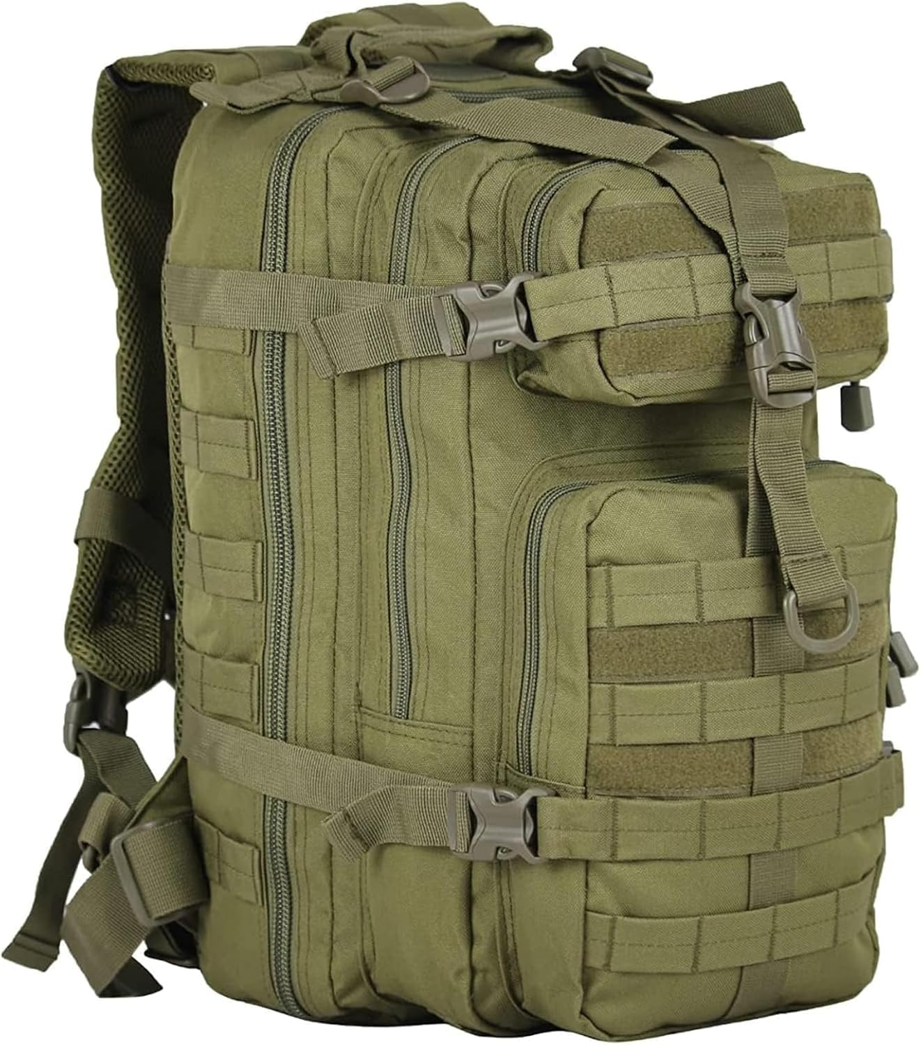 Small 30L Assault Backpack Military Tactical Backpack Tactical Bag for Outdoor Hiking Camping Travel Army Hunting Rucksack (Green)