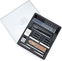 Vista 4 de Royal & Langnickel Essentials(TM) - Juego de arte de carbón medio con estaño