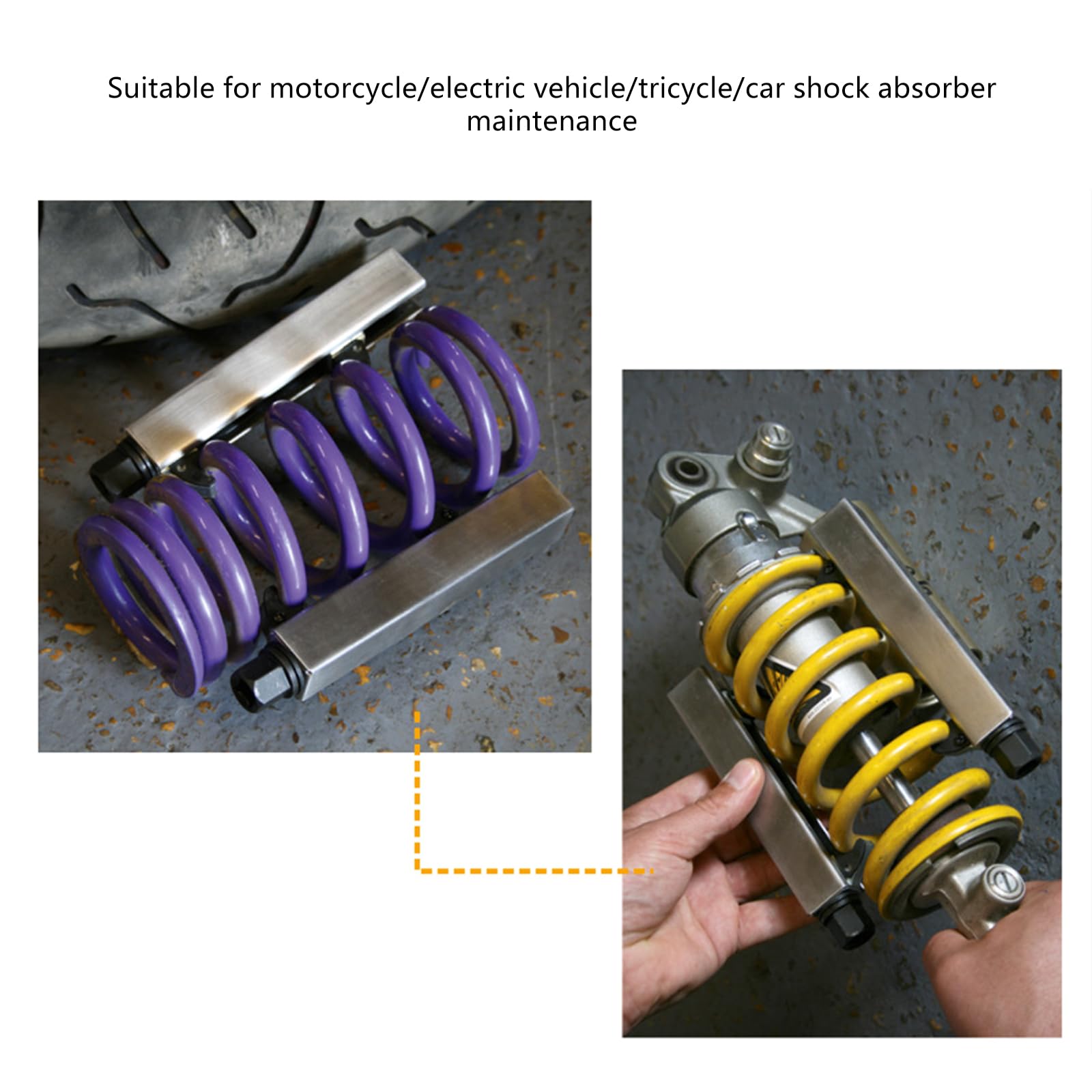 Compresseur de ressort hélicoïdal pour moto, outil de compression pour amortir les chocs, entretien et installation